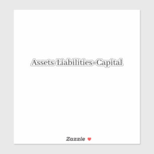 Pegatina Ecuación de contabilidad