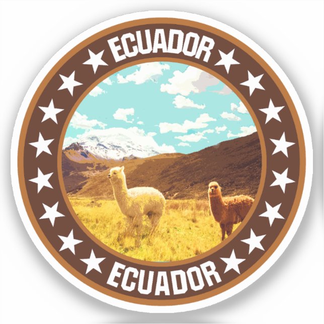 Pegatina Ecuador (Anverso)