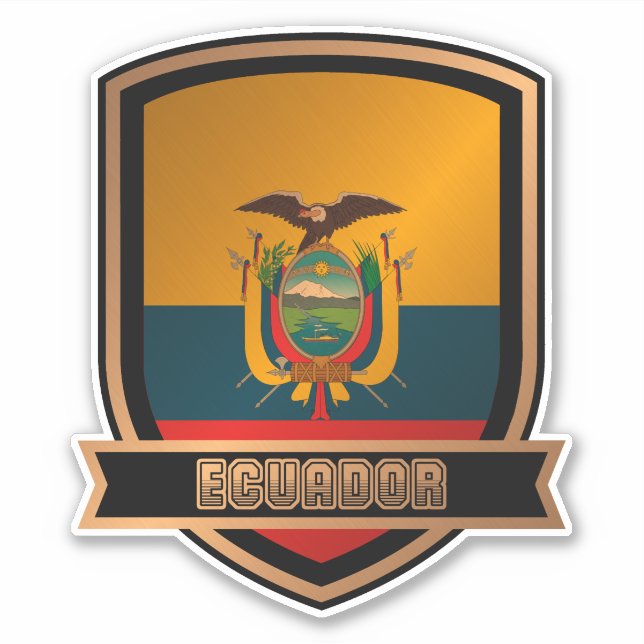 Pegatina Ecuador (Anverso)