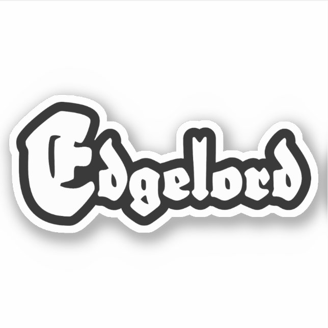 Pegatina Edgelord (Anverso)
