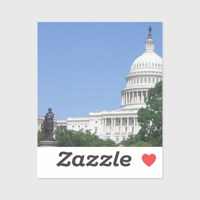 Pegatina Edificio del Capitolio en Washington DC (Hoja)
