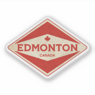 Pegatina Edmonton Canada Vintage