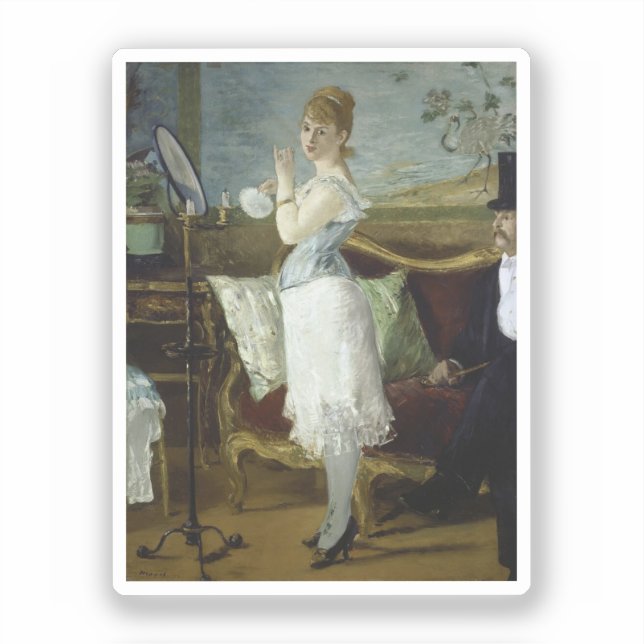 Pegatina Édouard Manet, Nana, 1877 (Anverso)