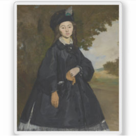 Pegatina Édouard Manet - Retrato de Madame Brunet