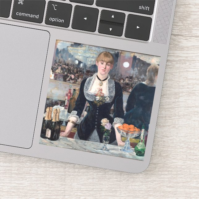 Pegatina Edouard Manet - Un bar en el Folies-Bergere (Detalle)