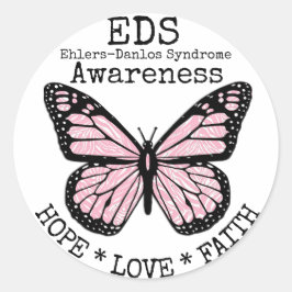 PEGATINA EDS de PInk Zebra Ehlers-Danlos