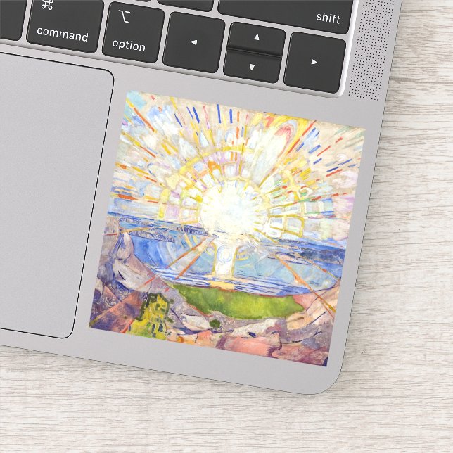 Pegatina Edvard Munch - The Sun 1911 (Detalle)