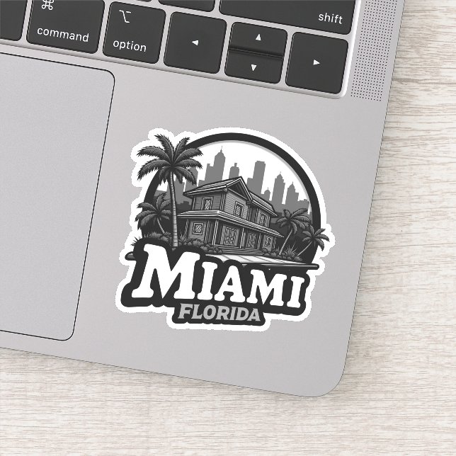 Pegatina EE.UU., Miami City Florida (Detalle)