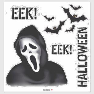 Pegatina EEK & Echoes – Fantasma Enmascarado de Halloween c