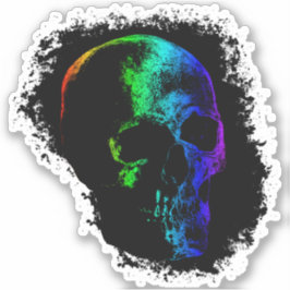 Pegatina EERIE SKULL Rainbow