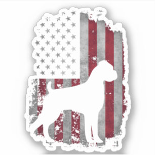 Pegatina EEUU Boxer Dog Animal Perro Breeder Puppy Tr