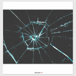 Pegatina efecto de vidrio rajado