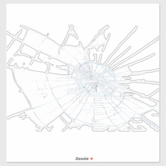 Pegatina Efecto de vidrio roto