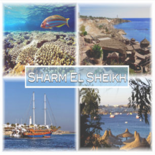 Pegatina EG Egipto - Sharm El Sheikh - Mar Rojo -