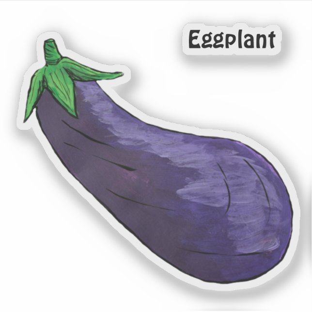 Pegatina Eggplant (Anverso)