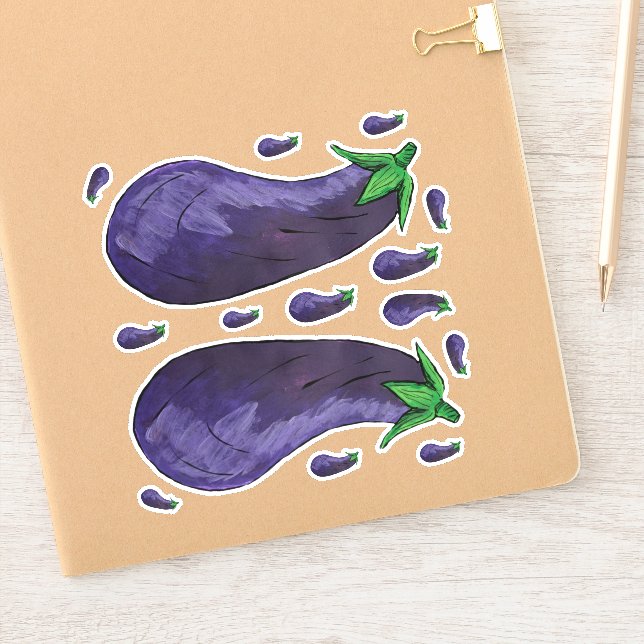 Pegatina Eggplant (Cuaderno)