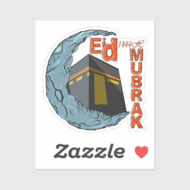 Pegatina Eid mubarak (Hoja)