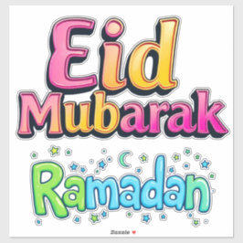 Pegatina EID Mubarak + Ramadán