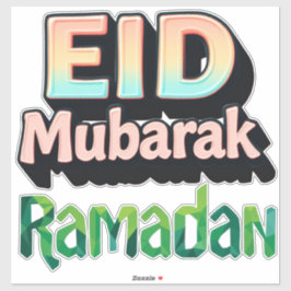 Pegatina EID Mubarak + Ramadán