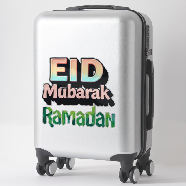 Pegatina EID Mubarak + Ramadán (Maleta)