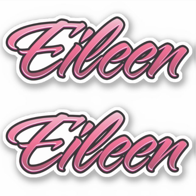 Pegatina Eileen faded pink Aufkleber Sticker Stickerset (Anverso)