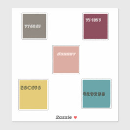 Pegatina Ejemplo de paleta de código hexadecimal