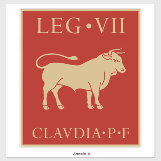 Pegatina Ejército Imperial Romano - Legio VII Claudia (Hoja)