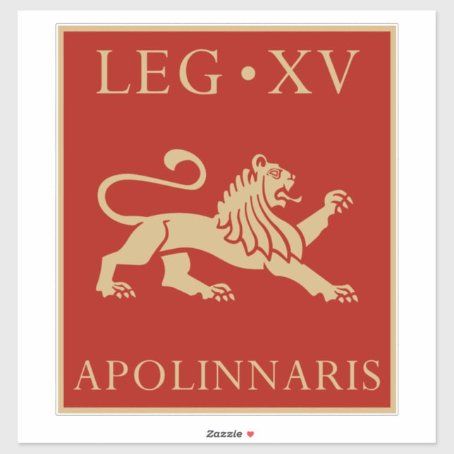 Pegatina Ejército Imperial Romano - Legio XV Apollinaris (Hoja)