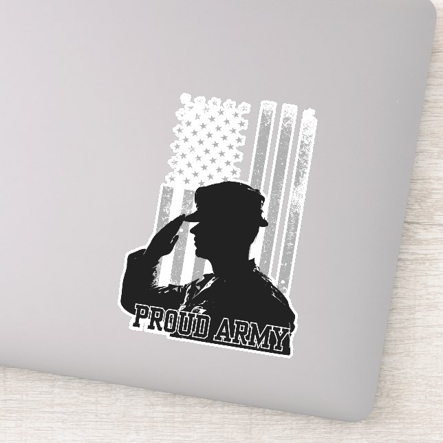 Pegatina Ejército Orgulloso (Detalle)