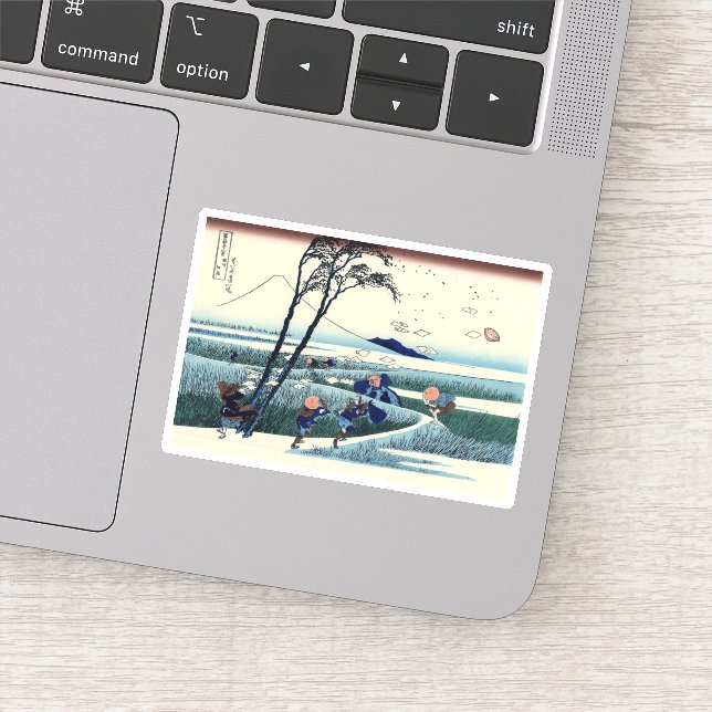 Pegatina Ejiri en la provincia de Suruga (Detalle)