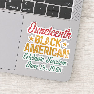 Pegatina El 10 de junio los estadounidenses negros celebrar
