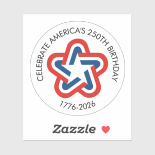 Pegatina El 250 cumpleaños de Estados Unidos - 1776-2026 Es