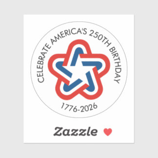 Pegatina El 250 cumpleaños de Estados Unidos - 1776-2026 Es