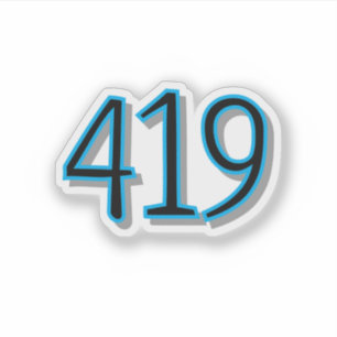 Pegatina El 419 - Toledo, Ohio