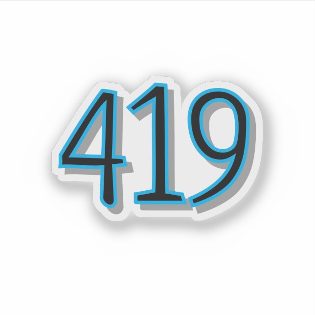 Pegatina El 419 - Toledo, Ohio (Anverso)