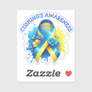 Pegatina El 8 de abril es el Día de Conciencia de Cushing