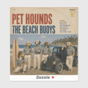 Pegatina El Álbum de Beach Buoys: una parodia