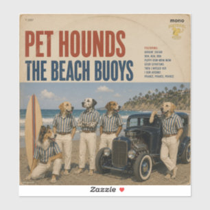 Pegatina El Álbum de Beach Buoys: una parodia