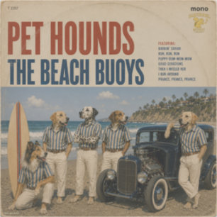 Pegatina El Álbum de Beach Buoys: una parodia