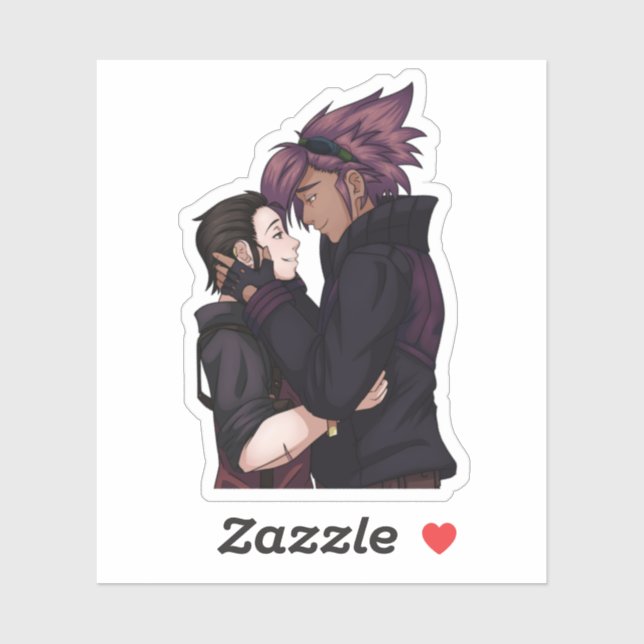 Pegatina El amor en el espacio (Hoja)