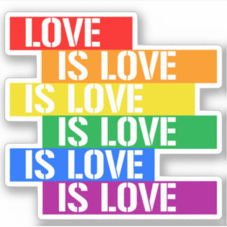 Pegatina El amor es amor