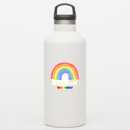 Pegatina El amor es el arcoiris colorido