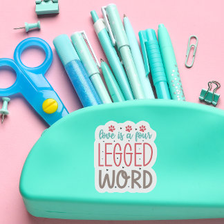 Pegatina El amor es un corte de Personalizados de contorno 