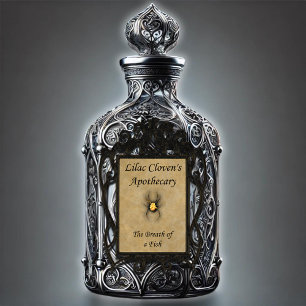 Pegatina El Apoteario de Lilac Cloven: El aliento de un pez