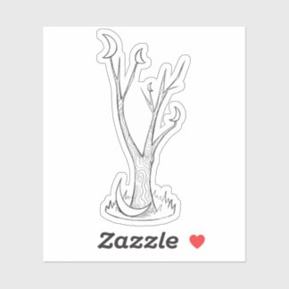 Pegatina El árbol de la luna