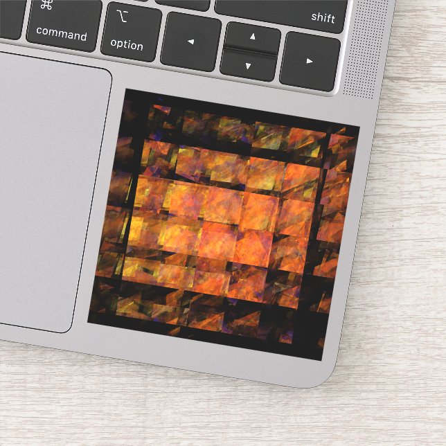 Pegatina El arte abstracto de la pared (Detalle)