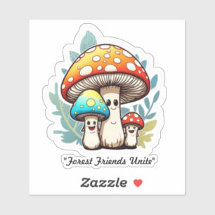 Pegatina "El arte caprichoso de Woodland"