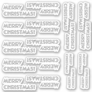 Pegatina El Arte Decó Inspirado "FELIZ NAVIDAD!"Pegatinas