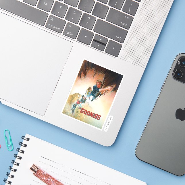 Pegatina El arte teatral de las cavernas (Ordenado portátil con iPhone)