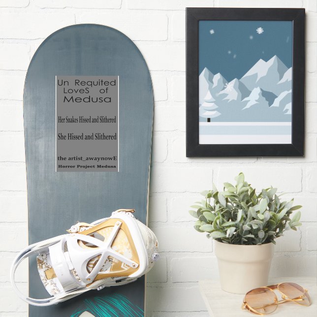 Pegatina el artista_awaynowe UR LoveS V15 frases Horror (snowboard)